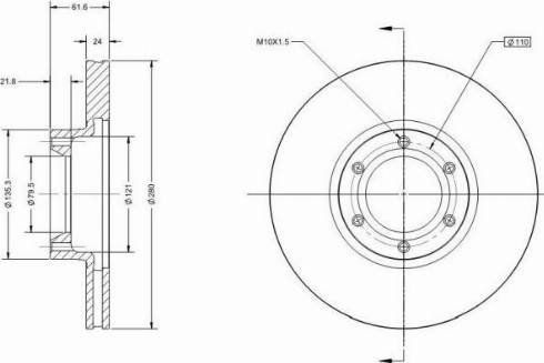 Remy RAD1531C - Brake Disc autospares.lv