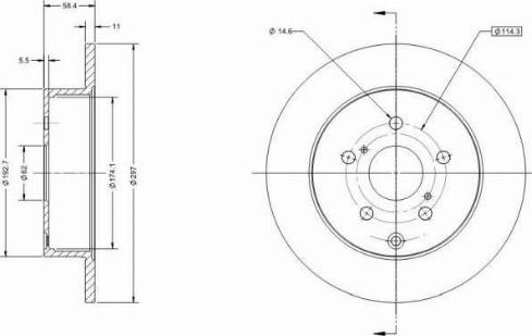 Remy RAD1525C - Brake Disc autospares.lv