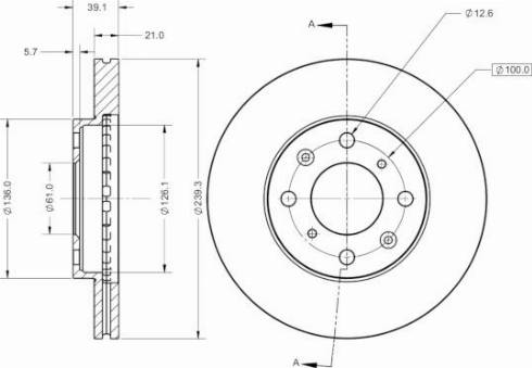 Remy RAD1522C - Brake Disc autospares.lv