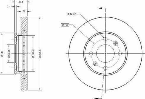 Remy RAD1527C - Brake Disc autospares.lv