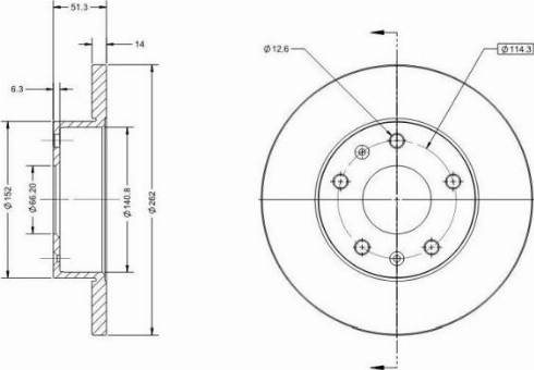 Remy RAD1576C - Brake Disc autospares.lv