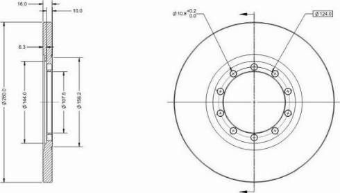 Remy RAD1573C - Brake Disc autospares.lv