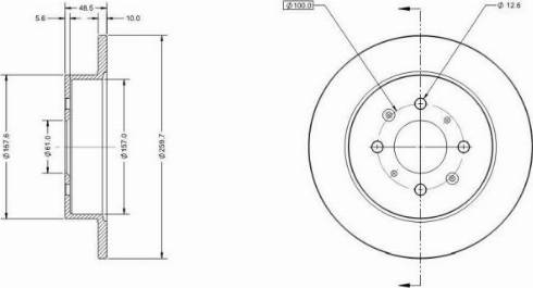 Remy RAD1577C - Brake Disc autospares.lv