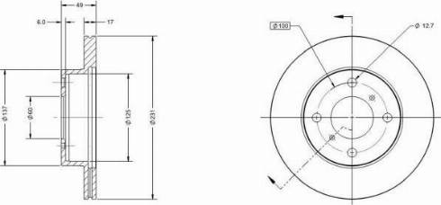 Remy RAD1697C - Brake Disc autospares.lv