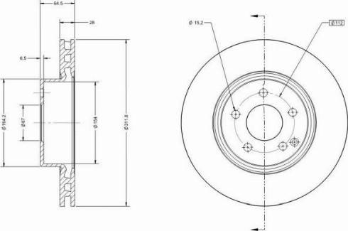 Remy RAD1649C - Brake Disc autospares.lv