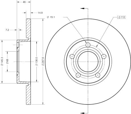 Remy RAD1646C - Brake Disc autospares.lv