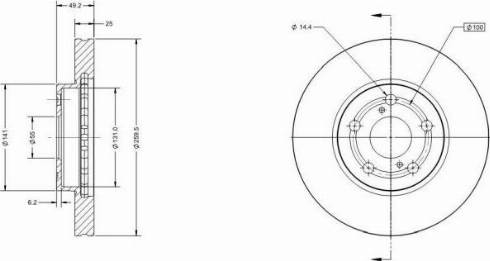 Remy RAD1640C - Brake Disc autospares.lv