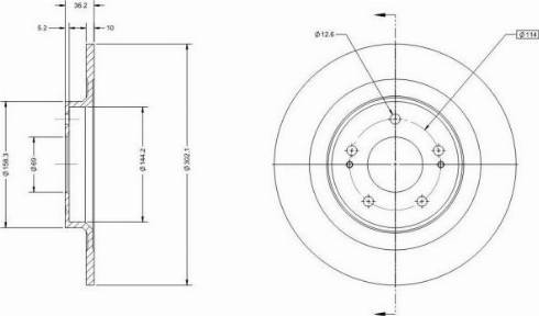 Remy RAD1641C - Brake Disc autospares.lv