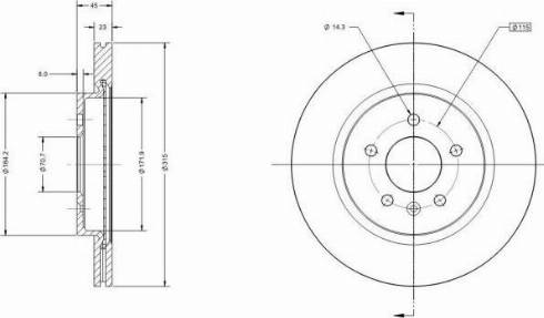 Remy RAD1659C - Brake Disc autospares.lv