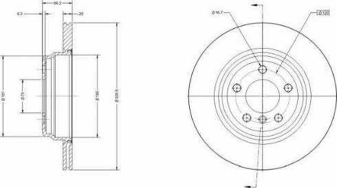 Remy RAD1650C - Brake Disc autospares.lv