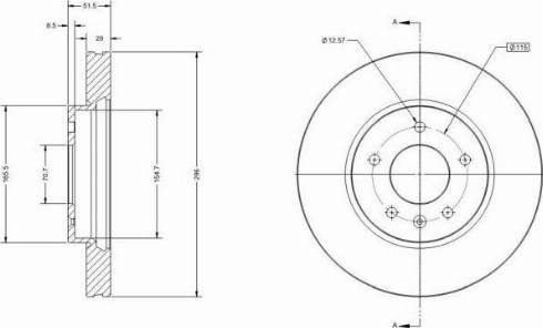 Remy RAD1653C - Brake Disc autospares.lv