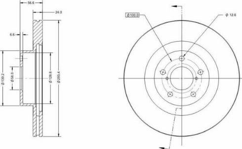 Remy RAD1664C - Brake Disc autospares.lv