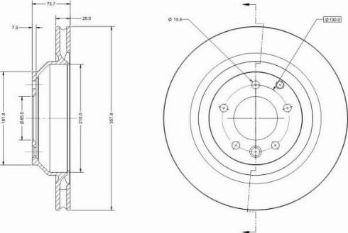 Remy RAD1668C - Brake Disc autospares.lv