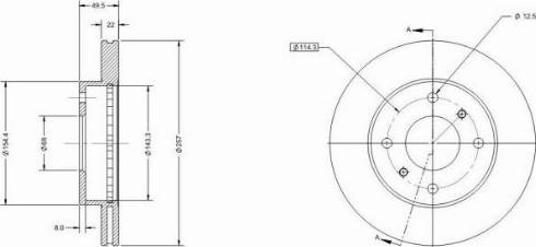 Remy RAD1609C - Brake Disc autospares.lv