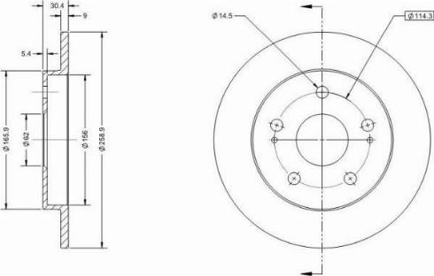 Remy RAD1604C - Brake Disc autospares.lv