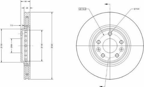 Remy RAD1619C - Brake Disc autospares.lv