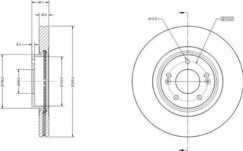 Remy RAD1611C - Brake Disc autospares.lv