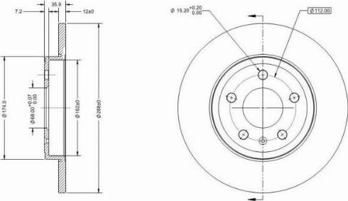 Remy RAD1618C - Brake Disc autospares.lv