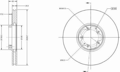 Remy RAD1613C - Brake Disc autospares.lv