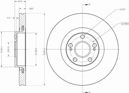 Remy RAD1680C - Brake Disc autospares.lv