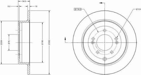 Remy RAD1687C - Brake Disc autospares.lv