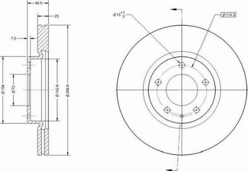 Remy RAD1639C - Brake Disc autospares.lv