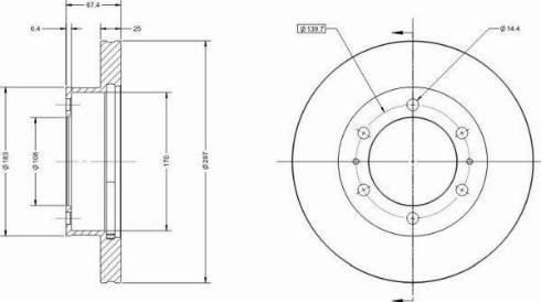 Remy RAD1634C - Brake Disc autospares.lv