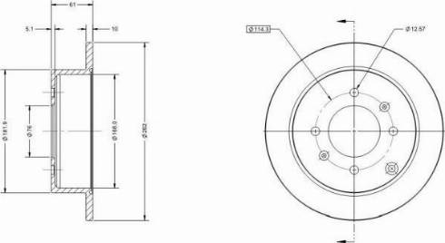 Remy RAD1636C - Brake Disc autospares.lv