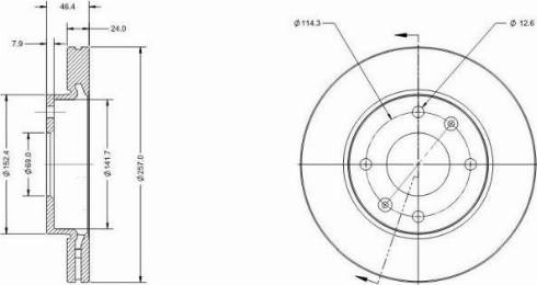 Remy RAD1630C - Brake Disc autospares.lv