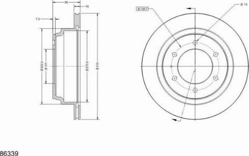 Remy RAD1638C - Brake Disc autospares.lv