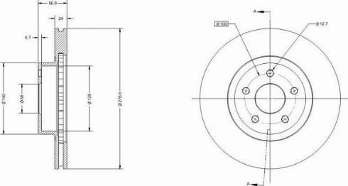 Remy RAD1629C - Brake Disc autospares.lv