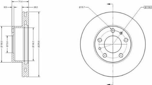 Remy RAD1625C - Brake Disc autospares.lv