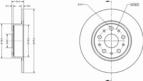 Remy RAD1628C - Brake Disc autospares.lv