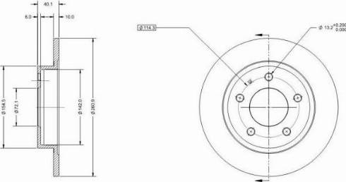 Remy RAD1670C - Brake Disc autospares.lv