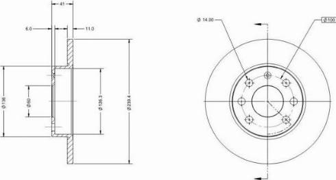 Remy RAD1094C - Brake Disc autospares.lv