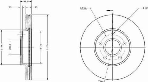 Remy RAD1046C - Brake Disc autospares.lv