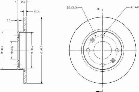 Remy RAD1042C - Brake Disc autospares.lv