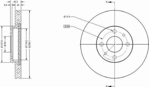 Remy RAD1054C - Brake Disc autospares.lv