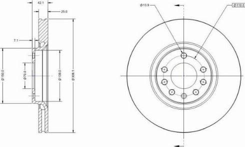 Remy RAD1056C - Brake Disc autospares.lv