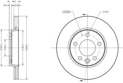 Remy RAD1066C - Brake Disc autospares.lv