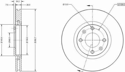 Remy RAD1004C - Brake Disc autospares.lv