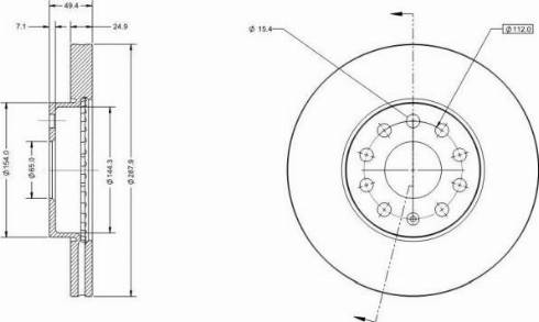 Remy RAD1002C - Brake Disc autospares.lv