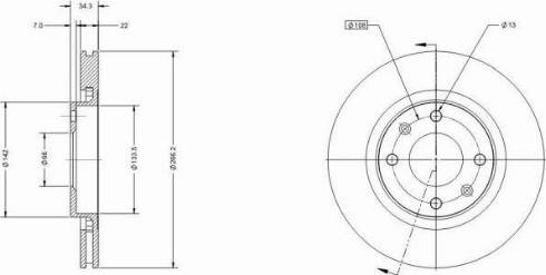 Remy RAD1007C - Brake Disc autospares.lv