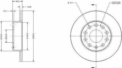 Remy RAD1014C - Brake Disc autospares.lv