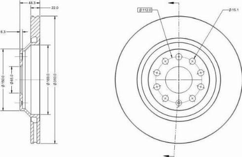 Remy RAD1015C - Brake Disc autospares.lv