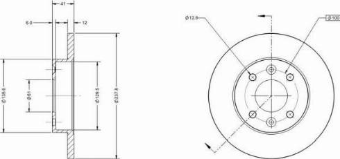 Remy RAD1016C - Brake Disc autospares.lv