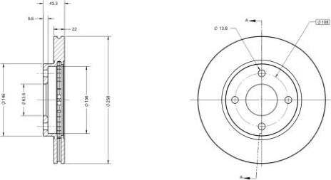 Remy RAD1011C - Brake Disc autospares.lv