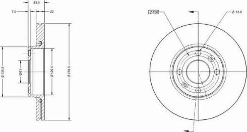 Remy RAD1018C - Brake Disc autospares.lv