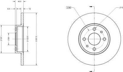 Remy RAD1017C - Brake Disc autospares.lv