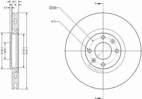 Remy RAD1080C - Brake Disc autospares.lv